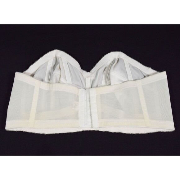Vintage 1960s Wynette by Valmont 939 Ivory Strapless Bustier Bra Sz 42B - Picture 2 of 5
